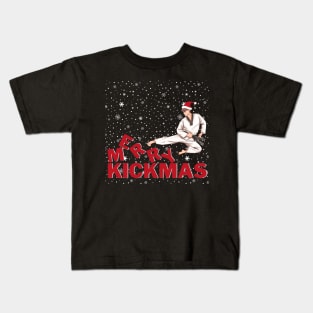 Karate Merry Kickmas Kids T-Shirt